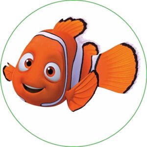 Cialda per torta NEMO decorazione alimentare personalizzabile Senza Glutine Topper Cake Design Rotondo 3 (Pasta di zucchero, 18 cm)