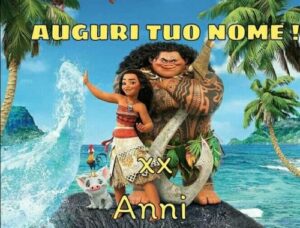 Cialda per torta OCEANIA Moana Principessa decorazione alimentare senza glutine personalizzazione grafica inclusa topper cake design (rettangolare) img 5