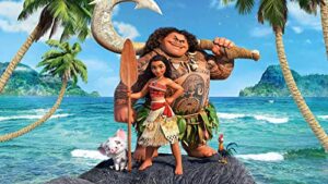 Cialda per torta OCEANIA Moana Principessa decorazione alimentare senza glutine personalizzazione grafica inclusa topper cake design (rettangolare) img 7