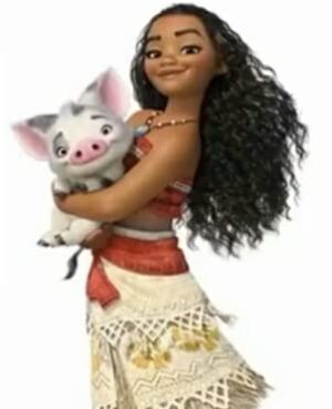 Cialda per torta OCEANIA Principessa VAIANA decorazione alimentare senza glutine topper cake ( rettangolare) img 2 (Ostia, 25 x 20 cm)