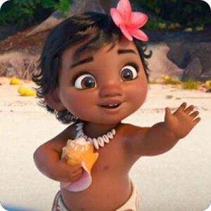 Cialda per torta Oceania (Moana) PRINCIPESSA VAIANA decorazione alimentare senza glutine personalizzazione grafica inclusa topper cake design (formato rotondo) img 4