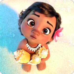 Cialda per torta Oceania (Moana) PRINCIPESSA VAIANA decorazione alimentare senza glutine personalizzazione grafica inclusa topper cake design (formato rotondo) img 5