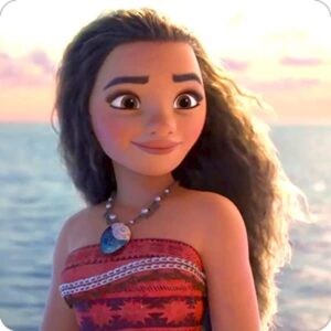 Cialda per torta Oceania PRINCIPESSA VAIANA decorazione alimentare senza glutine topper cake ( rotondo) img 6 (Ostia, 20 x 20 cm)