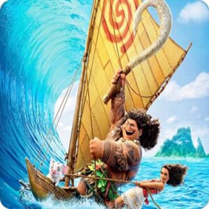 Cialda per torta Oceania PRINCIPESSA VAIANA decorazione alimentare senza glutine topper cake ( rotondo) img 7 (Pasta di zucchero, 20 x 20 cm)