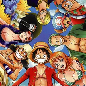 Cialda per torta One Piece decorazione alimentare senza glutine topper cake rettangolare 4 (Pasta di zucchero, 20 x 30 cm)