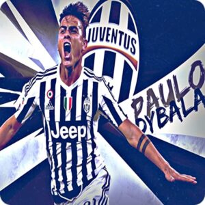 Cialda per torta PAULO DYBALA Juventus decorazione alimentare senza glutine topper cake img 07 (Ostia, 20 x 20 cm)