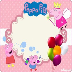 Cialda per torta PEPPA PIG decorazione alimentare senza glutine topper cake ( quadrato) img 4 (Pasta di zucchero, 20x20 cm)