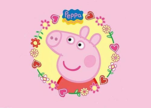 Cialda per torta PEPPA PIG decorazione alimentare senza glutine topper cake ( rettangolare) img 12 (Ostia, 20x30 cm)