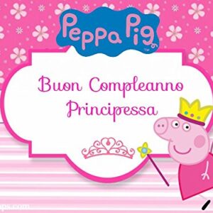 Cialda per torta PEPPA PIG decorazione alimentare senza glutine topper cake ( rettangolare) img 9 (Pasta di zucchero, 20x25 cm)