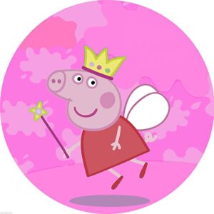 Cialda per torta PEPPA PIG decorazione alimentare senza glutine topper cake ( rotondo) img 17 (Ostia, 20 cm)