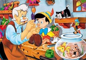 Cialda per torta PINOCCHIO decorazione alimentare senza glutine personalizzazione grafica inclusa topper cake rettangolare 1