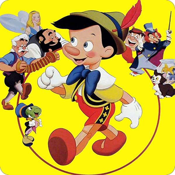 Cialda per torta PINOCCHIO decorazione alimentare senza glutine topper cake quadrato 6 (Pasta di zucchero, 18 x 18 cm)