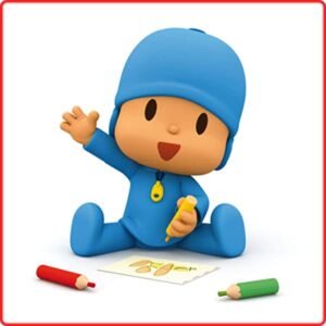 Cialda per torta POCOYO decorazione alimentare senza glutine topper cake design (formato quadrato) img 2 (Pasta di zucchero, 18x18 cm)