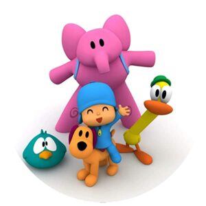 Cialda per torta POCOYO decorazione alimentare senza glutine topper cake design (formato rotondo) img 1 (Ostia, 16 cm)
