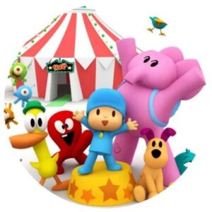 Cialda per torta POCOYO decorazione alimentare senza glutine topper cake design (formato rotondo) img 12 (Pasta di zucchero, 16 cm)