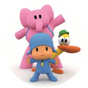 Cialda per torta POCOYO decorazione alimentare senza glutine topper cake design (formato rotondo) img 13 (Pasta di zucchero, 18 cm)