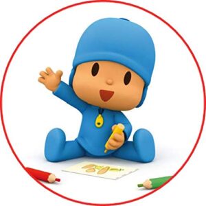 Cialda per torta POCOYO decorazione alimentare senza glutine topper cake design (formato rotondo) img 3 (Pasta di zucchero, 18 cm)