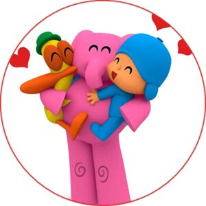 Cialda per torta POCOYO decorazione alimentare senza glutine topper cake design (formato rotondo) img 4 (Pasta di zucchero, 18 cm)