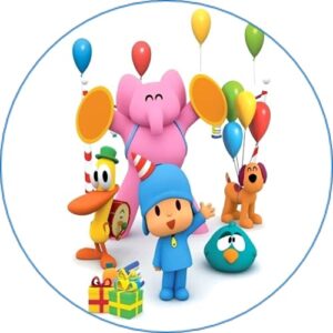 Cialda per torta POCOYO decorazione alimentare senza glutine topper cake design (formato rotondo) img 6 (Ostia, 18 cm)