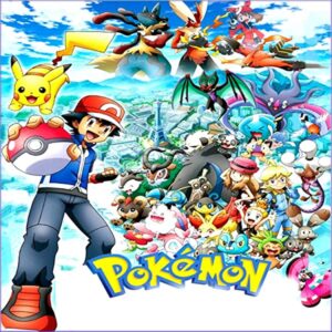 Cialda per torta POKEMON decorazione alimentare senza glutine topper cake img 1 (Pasta di zucchero, 20x20 cm)