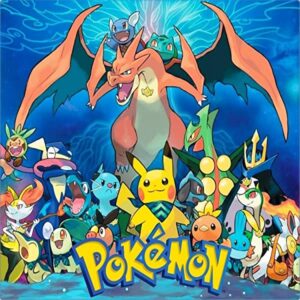 Cialda per torta POKEMON decorazione alimentare senza glutine topper cake img 2 (Ostia, 20x20 cm)