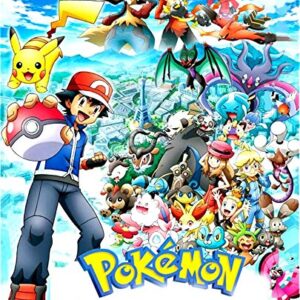 Cialda per torta POKEMON decorazione alimentare senza glutine topper cake img 3 (Pasta di zucchero, 20x25 cm)