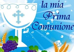 Cialda per torta PRIMA COMUNIONE CRESIMA decorazione alimentare senza glutine topper cake img 2 (Pasta di zucchero, 20 x 30 cm)