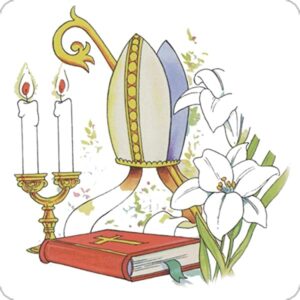 Cialda per torta PRIMA COMUNIONE CRESIMA decorazione alimentare senza glutine topper cake (quadrata) img 17 (Pasta di zucchero, 18 x 18 cm)