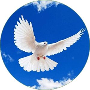 Cialda per torta PRIMA COMUNIONE CRESIMA decorazione alimentare senza glutine topper cake ( rotondo) img 8 (Ostia, 16 cm)