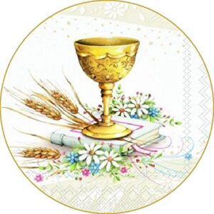 Cialda per torta PRIMA COMUNIONE Lui & Lei SANTA CRESIMA decorazione alimentare senza glutine personalizzazione grafica inclusa topper cake design (Formato rotondo) img 20