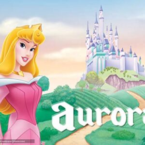 Cialda per torta PRINCIPESSA AURORA La Bella Addormentata decorazione alimentare senza glutine personalizzazione grafica inclusa topper cake rettangolare 3