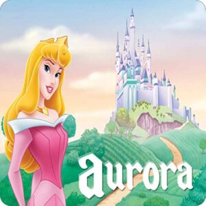Cialda per torta PRINCIPESSA AURORA La Bella Addormentata decorazione alimentare senza glutine personalizzazione grafica inclusa topper cake quadrato 3