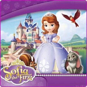 Cialda per torta PRINCIPESSA SOFIA decorazione alimentare senza glutine topper cake ( quadrato) img 4 (Ostia, 16x16 cm)