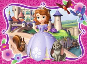 Cialda per torta PRINCIPESSA SOFIA decorazione alimentare senza glutine topper cake ( rettangolare) img 5 (Pasta di zucchero, 20x30 cm)