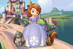 Cialda per torta PRINCIPESSA SOFIA decorazione alimentare senza glutine topper cake ( rettangolare) img 7 (Ostia, 20x25 cm)