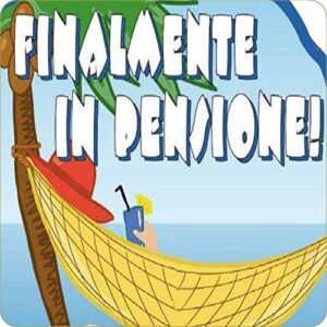 Cialda per torta Pensionamento Lui & Lei Festa Pensione Speciali Decorazione alimentare personalizzabile Gluten free Topper Cake Design (Quadrata) img 4