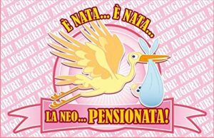 Cialda per torta Pensionamento Lui & Lei Festa Pensione Speciali Decorazione alimentare personalizzabile Gluten free Topper Cake Design (Rettangolare) img 10