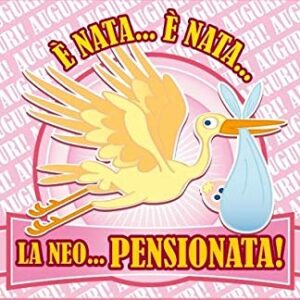 Cialda per torta Pensionamento Lui & Lei Festa Pensione Speciali Decorazione alimentare personalizzabile Gluten free Topper Cake Design (Rettangolare) img 10