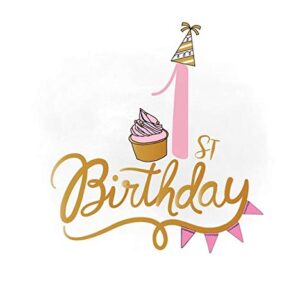 Cialda per torta Primo Compleanno Bambini Decorazione alimentare personalizzabile Gluten free Topper Cake Design (Rettangolare) img 11