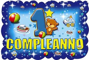 Cialda per torta Primo Compleanno Bambini Decorazione alimentare personalizzabile Gluten free Topper Cake Design (Rettangolare) img 4