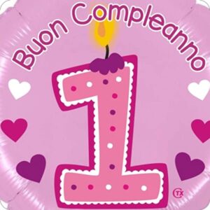 Cialda per torta Primo Compleanno Decorazione alimentare Senza Glutine Topper Cake (quadrata) img 1 (Pasta di zucchero, 20 x 20 cm)