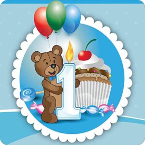 Cialda per torta Primo Compleanno Decorazione alimentare Senza Glutine Topper Cake (quadrata) img 10 (Ostia, 16 x 16 cm)