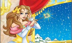 Cialda per torta Principessa Sissi Decorazione alimentare senza glutine topper cake rettangolare (Pasta di zucchero, 25 x 20 cm)