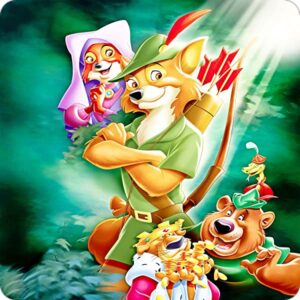Cialda per torta ROBIN HOOD decorazione alimentare senza glutine topper cake quadrato 1 (Ostia, 16 x 16 cm)