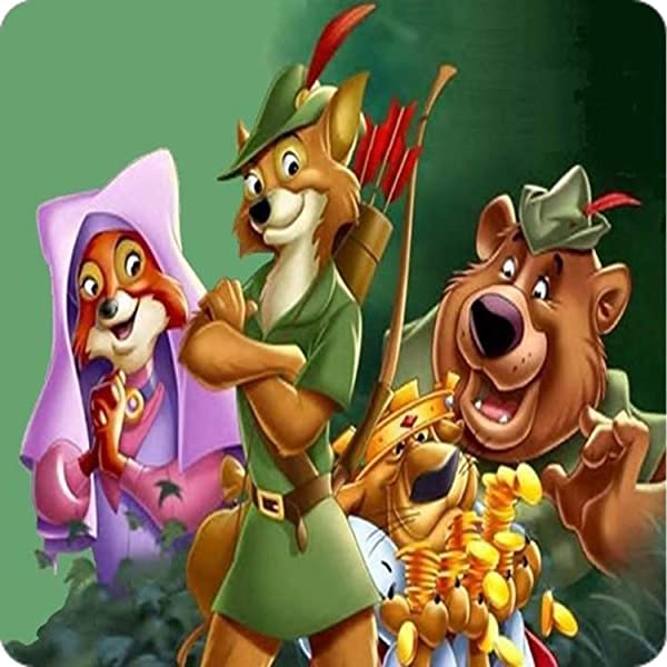 Cialda per torta ROBIN HOOD decorazione alimentare senza glutine topper cake quadrato (Pasta di zucchero, 18 x 18 cm)