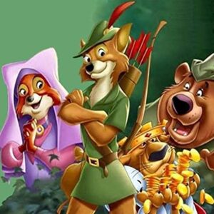 Cialda per torta ROBIN HOOD decorazione alimentare senza glutine topper cake rettangolare (Ostia, 25 x 20 cm)
