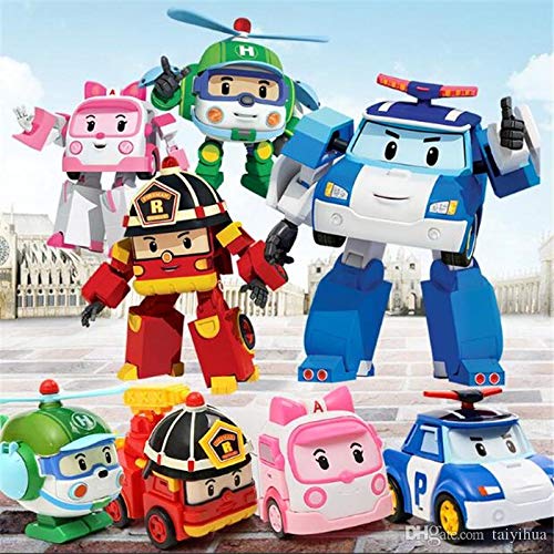 Cialda per torta ROBOCAR POLI decorazione alimentare senza glutine topper cake ( quadrato) img 05 (Pasta di zucchero, 18 x 18 cm)