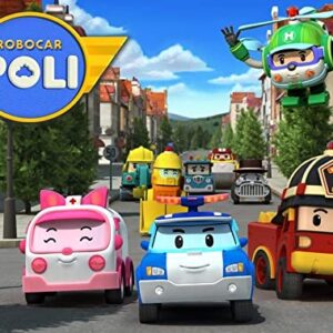 Cialda per torta ROBOCAR POLI decorazione alimentare senza glutine topper cake ( rettangolare) img 01 (Ostia, 25 x 20 cm)