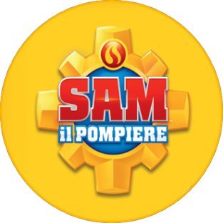Cialda per torta SAM IL POMPIERE decorazione alimentare senza glutine topper cake design ( rotondo) img 2 (Ostia, 18 cm)