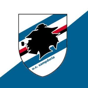 Cialda per torta SAMPDORIA CALCIO decorazione alimentare senza glutine topper cake design img 1 (Ostia, 20x25 cm)